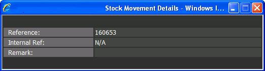 Cash Movement Details